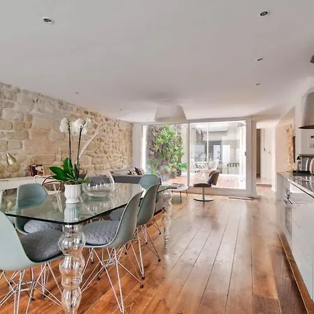 公寓 Jardin Prive - Gorgeous 3 Bed House In Le Marais 巴黎