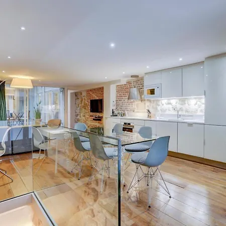 公寓 Jardin Prive - Gorgeous 3 Bed House In Le Marais 巴黎